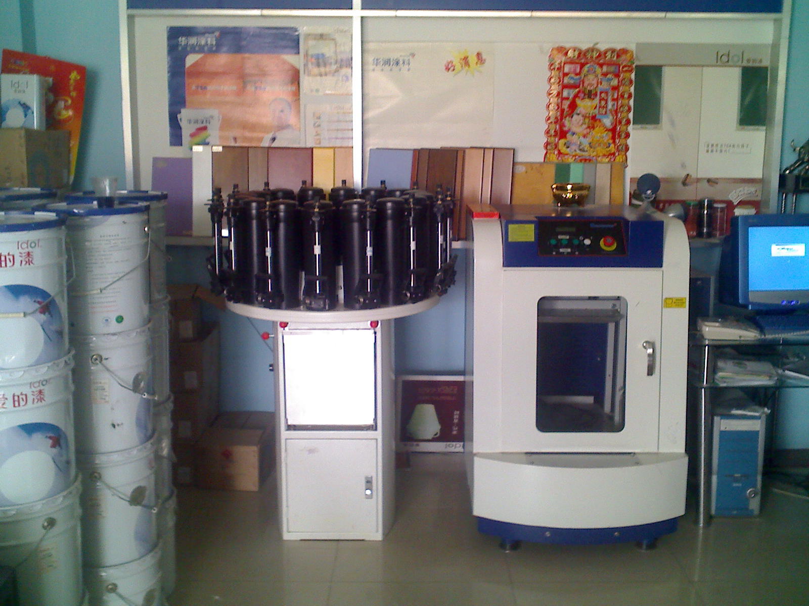 濟南賦彩半自動（dòng）調色機