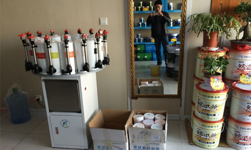 濟南賦彩內牆油漆調色機器設備（bèi）