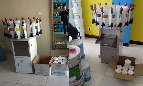 乳膠漆調色的機用色漿