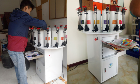 半自動（dòng）乳膠漆調色設備