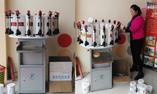 內外牆(qiáng)乳膠漆半自動調色機 內外牆乳膠漆半自動調色機