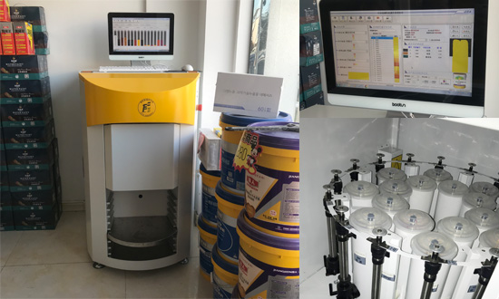 全自動乳膠漆調色設(shè)備 全自動乳膠(jiāo)漆調色設備